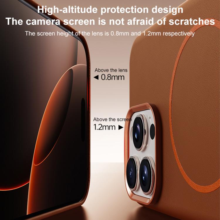 For iPhone 17 Elephant Leather Full Coverage Magnetic Microfiber Leather PC Phone Case