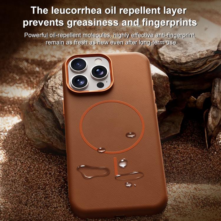 For iPhone 14 Pro Elephant Leather Full Coverage Magnetic Microfiber Leather PC Phone Case