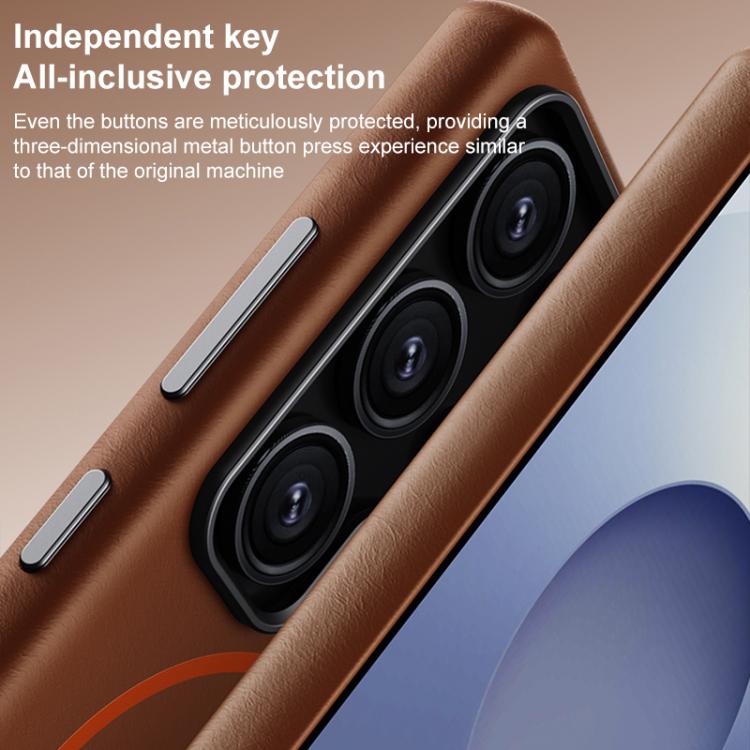 For Samsung Galaxy S26 5G Elephant Leather Full Coverage Magnetic Microfiber Leather PC Phone Case
