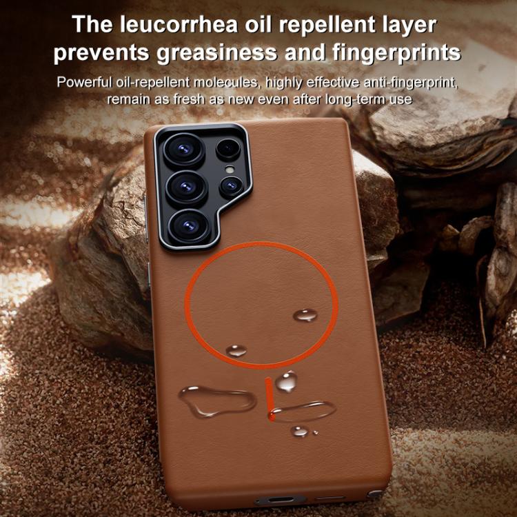 For Samsung Galaxy S26+ 5G Elephant Leather Full Coverage Magnetic Microfiber Leather PC Phone Case