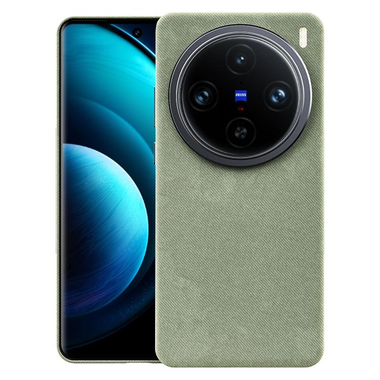 For vivo X100 Pro Flannel Textured Magnetic Full Coverage Phone Case