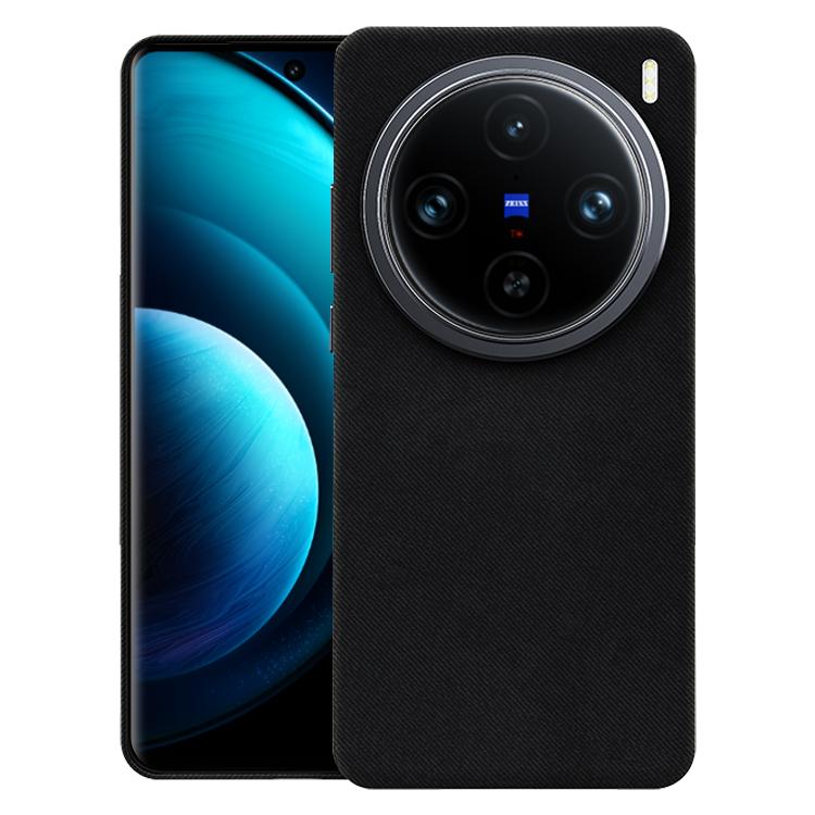 For vivo X100 Pro Flannel Textured Magnetic Full Coverage Phone Case