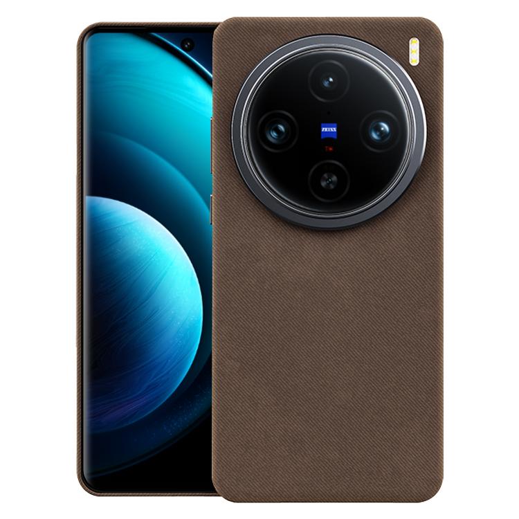 For vivo X100 Pro Flannel Textured Magnetic Full Coverage Phone Case