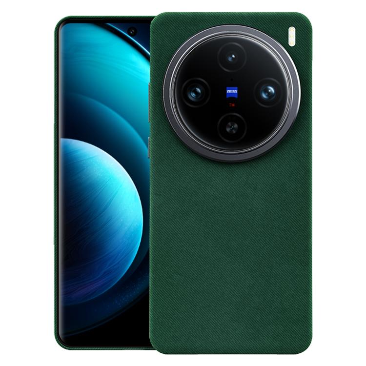 For vivo X100 Pro Flannel Textured Magnetic Full Coverage Phone Case