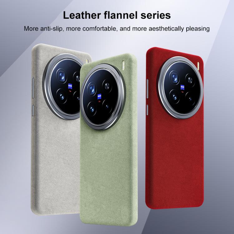 For vivo X200 Pro mini Flannel Textured Magnetic Full Coverage Phone Case