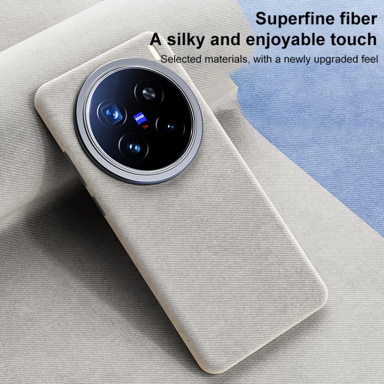 For vivo X100 Pro Flannel Textured Magnetic Full Coverage Phone Case