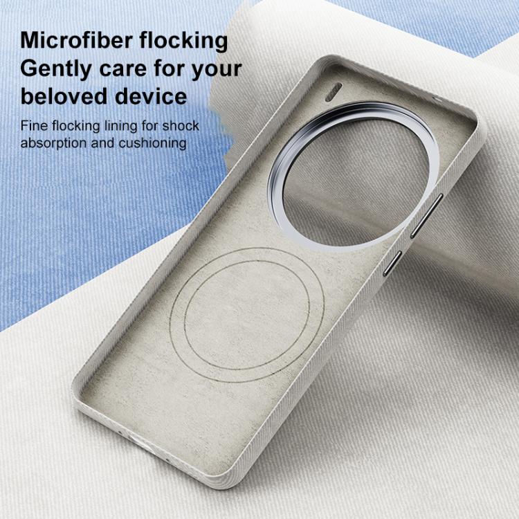 For vivo X200 Pro mini Flannel Textured Magnetic Full Coverage Phone Case