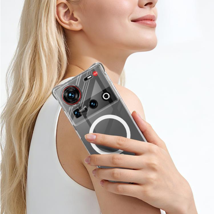 For ZTE nubia Z70 Ultra/Z70S Ultra imak Magnetic Shockproof Airbag TPU Phone Case - Transparent