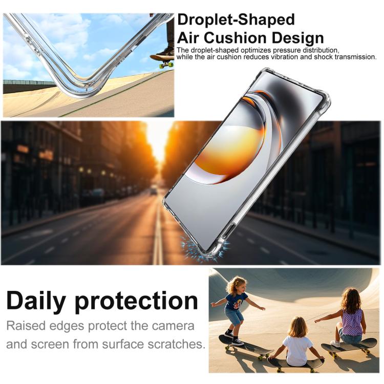 For ZTE nubia Z80 Ultra imak Magnetic Shockproof Airbag TPU Phone Case - Transparent