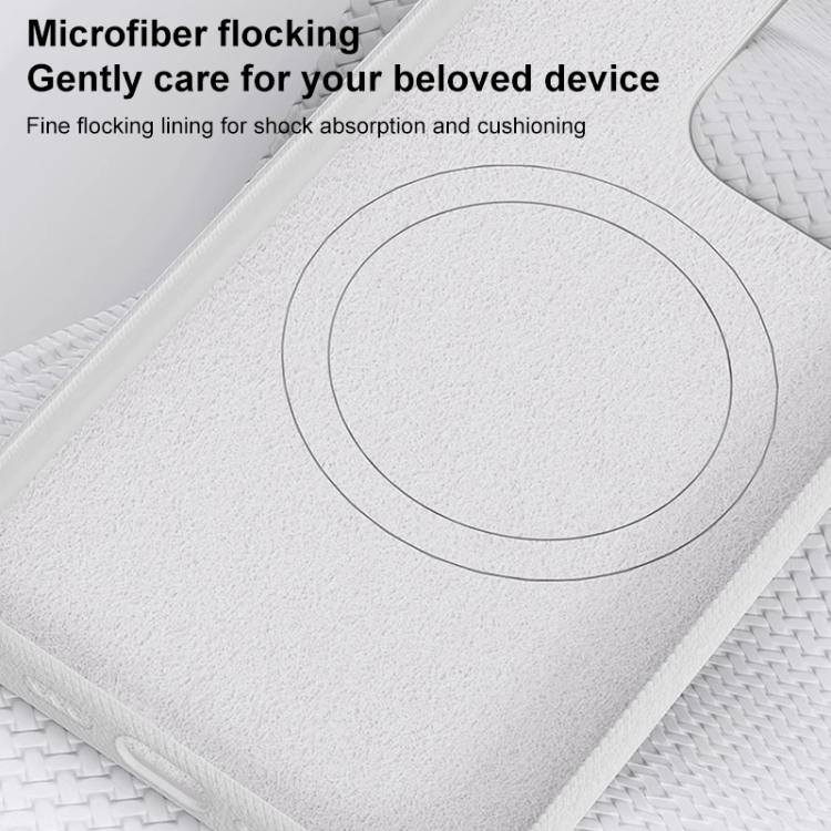 For iPhone 13 Pro Max Flannel Textured Magnetic Full Coverage Phone Case
