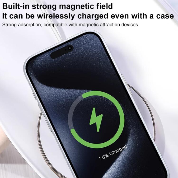 For iPhone 13 Pro Flannel Textured Magnetic Full Coverage Phone Case