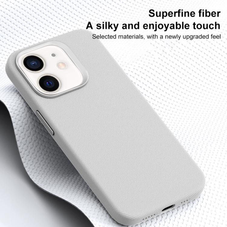 For iPhone 12 / 12 Pro Flannel Textured Magnetic Full Coverage Phone Case