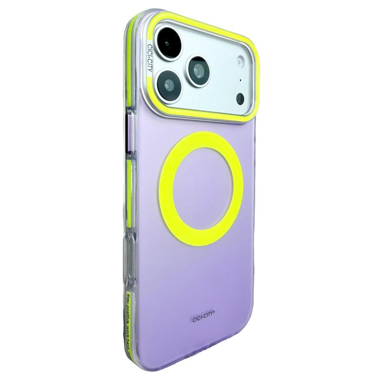 For iPhone 17 Pro CICI-CITY Vibrant Contrast Color IMD Magnetic Phone Case