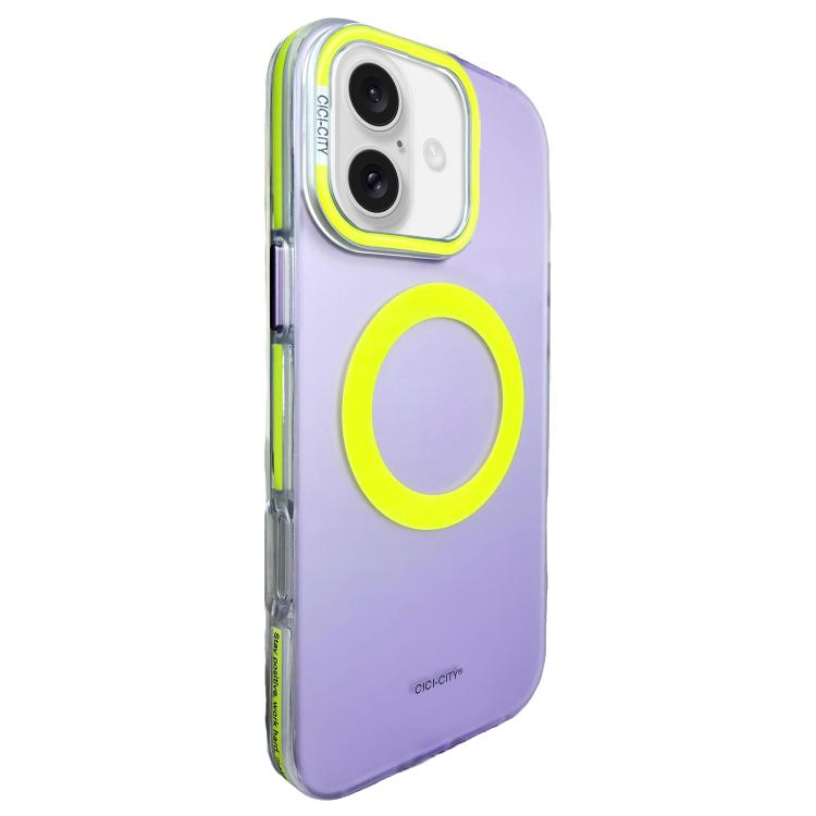 For iPhone 17 CICI-CITY Vibrant Contrast Color IMD Magnetic Phone Case