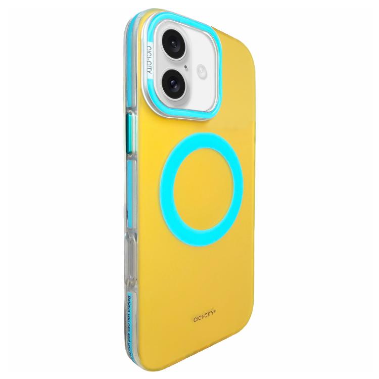 For iPhone 17 CICI-CITY Vibrant Contrast Color IMD Magnetic Phone Case
