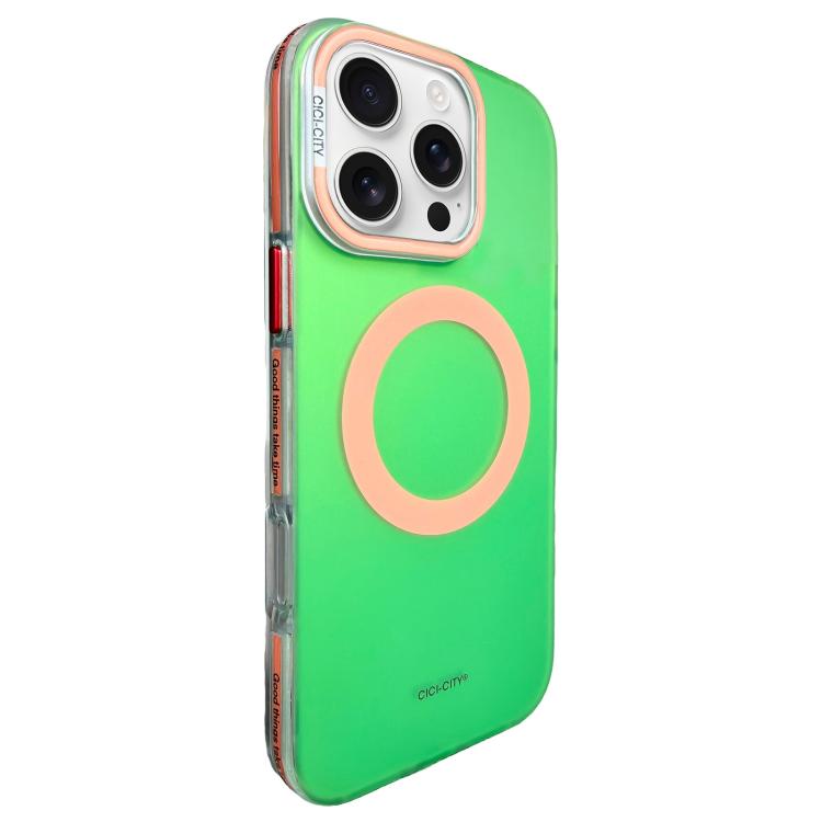 For iPhone 16 Pro CICI-CITY Vibrant Contrast Color IMD Magnetic Phone Case