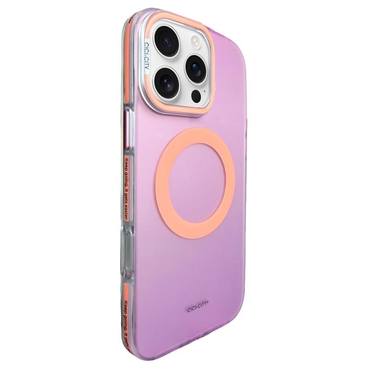 For iPhone 16 Pro CICI-CITY Vibrant Contrast Color IMD Magnetic Phone Case
