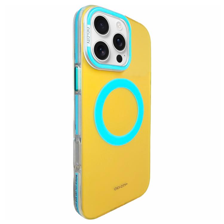 For iPhone 16 Pro CICI-CITY Vibrant Contrast Color IMD Magnetic Phone Case