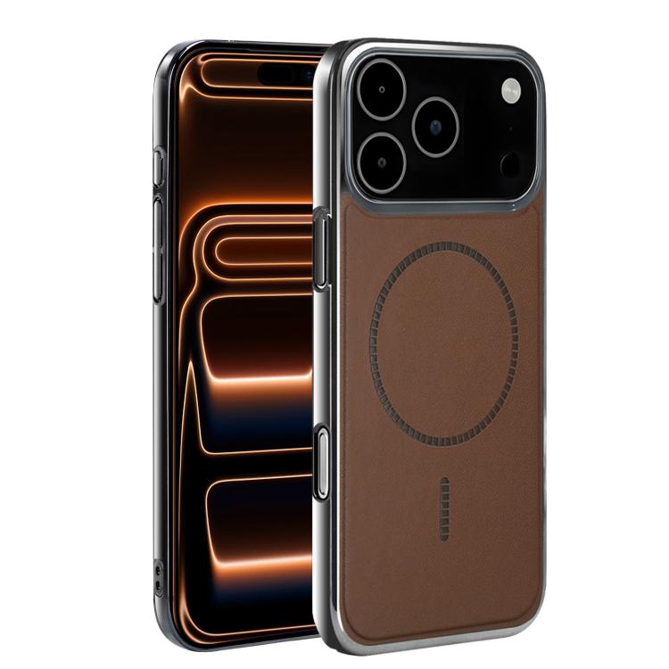 For iPhone 17 Pro Electroplated Magnetic Series Ultra-Thin Shockproof Phone Case