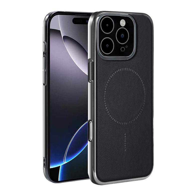 For iPhone 16 Pro Max Electroplated Magnetic Series Ultra-Thin Shockproof Phone Case