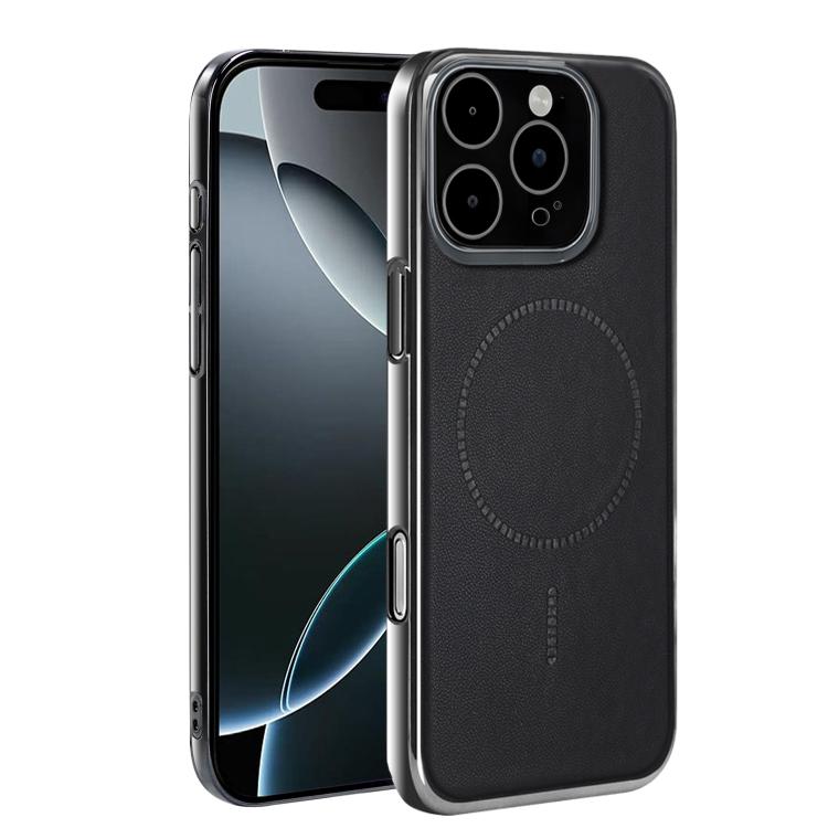 For iPhone 16 Pro Electroplated Magnetic Series Ultra-Thin Shockproof Phone Case