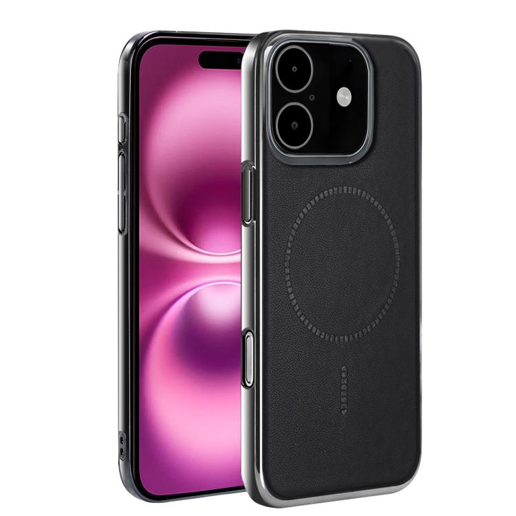 For iPhone 16 Plus Electroplated Magnetic Series Ultra-Thin Shockproof Phone Case