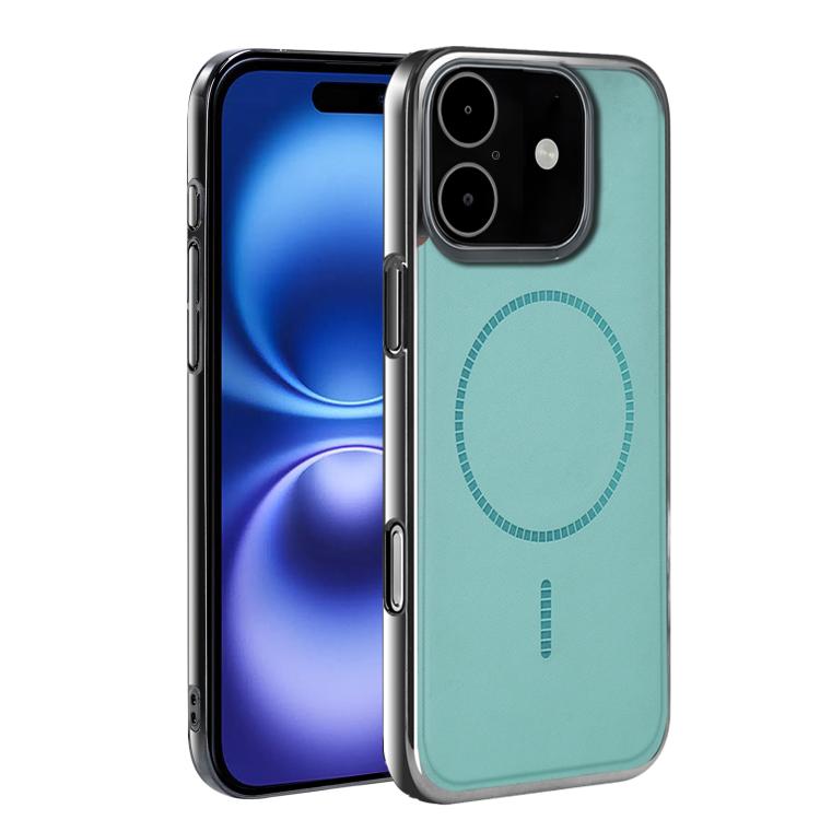For iPhone 16 Electroplated Magnetic Series Ultra-Thin Shockproof Phone Case