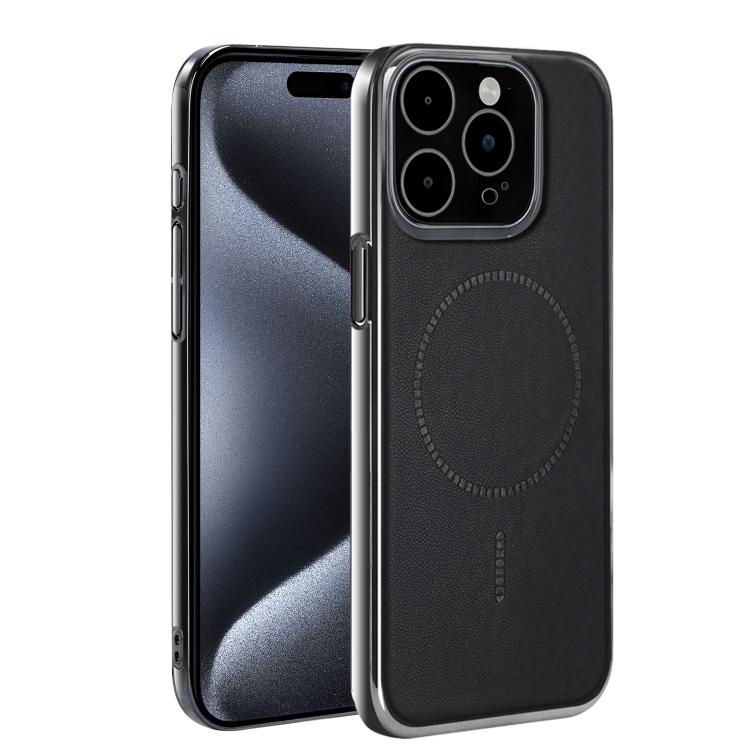 For iPhone 15 Pro Max Electroplated Magnetic Series Ultra-Thin Shockproof Phone Case