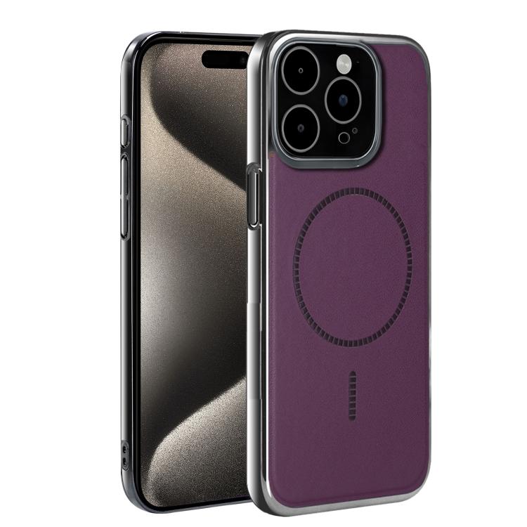 For iPhone 15 Pro Electroplated Magnetic Series Ultra-Thin Shockproof Phone Case