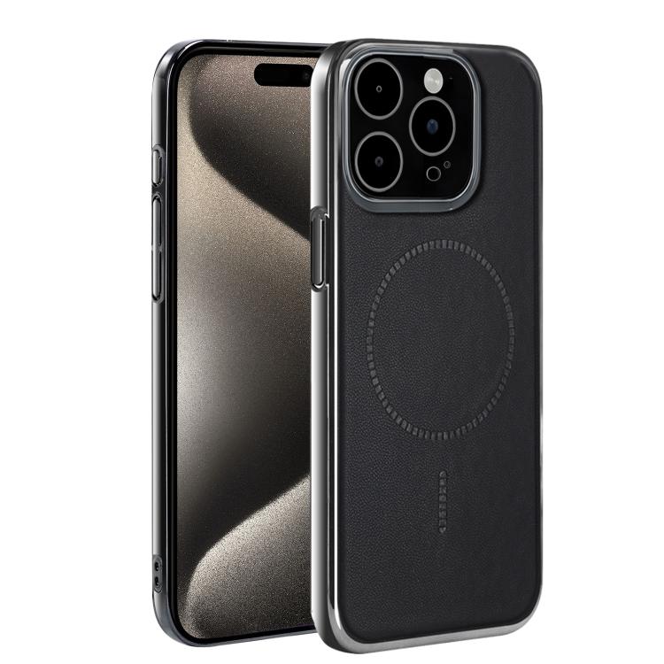 For iPhone 15 Pro Electroplated Magnetic Series Ultra-Thin Shockproof Phone Case