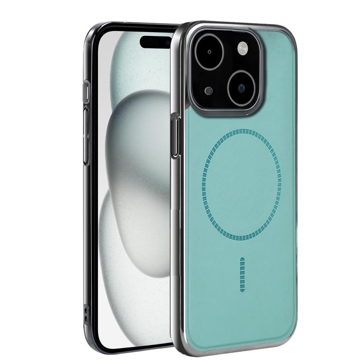 For iPhone 15 Plus Electroplated Magnetic Series Ultra-Thin Shockproof Phone Case