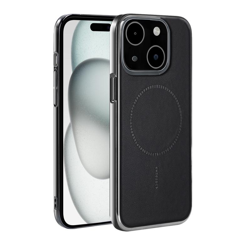 For iPhone 15 Plus Electroplated Magnetic Series Ultra-Thin Shockproof Phone Case