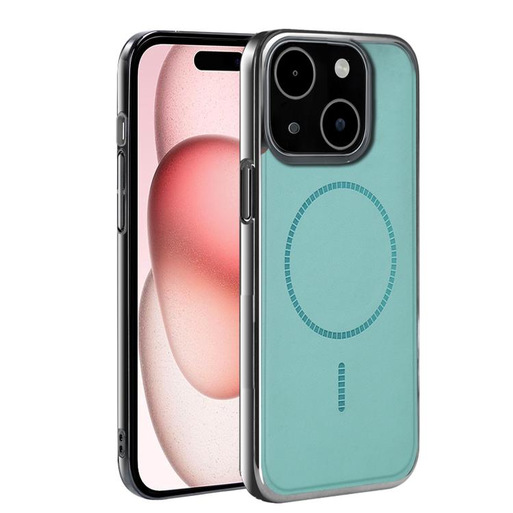 For iPhone 15 Electroplated Magnetic Series Ultra-Thin Shockproof Phone Case