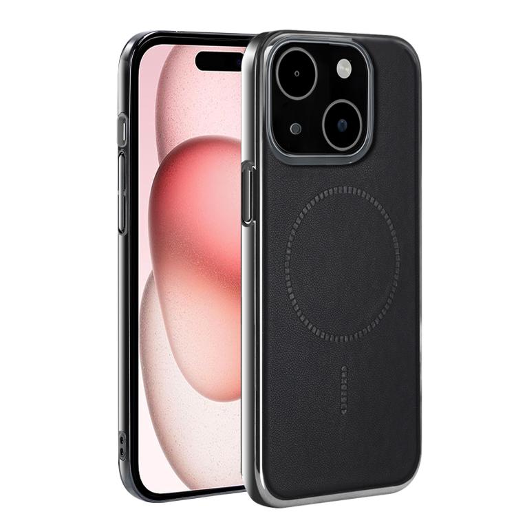For iPhone 15 Electroplated Magnetic Series Ultra-Thin Shockproof Phone Case