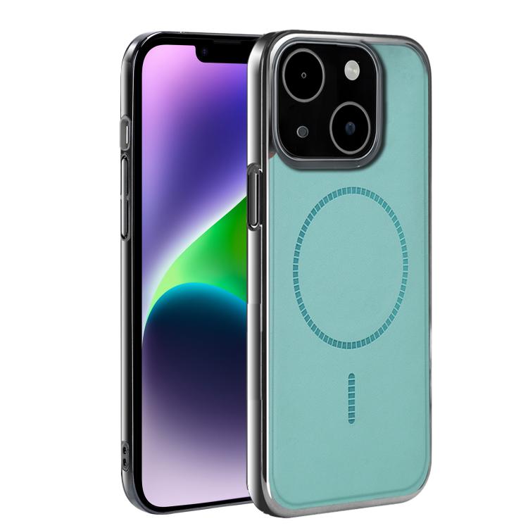 For iPhone 14 Plus Electroplated Magnetic Series Ultra-Thin Shockproof Phone Case