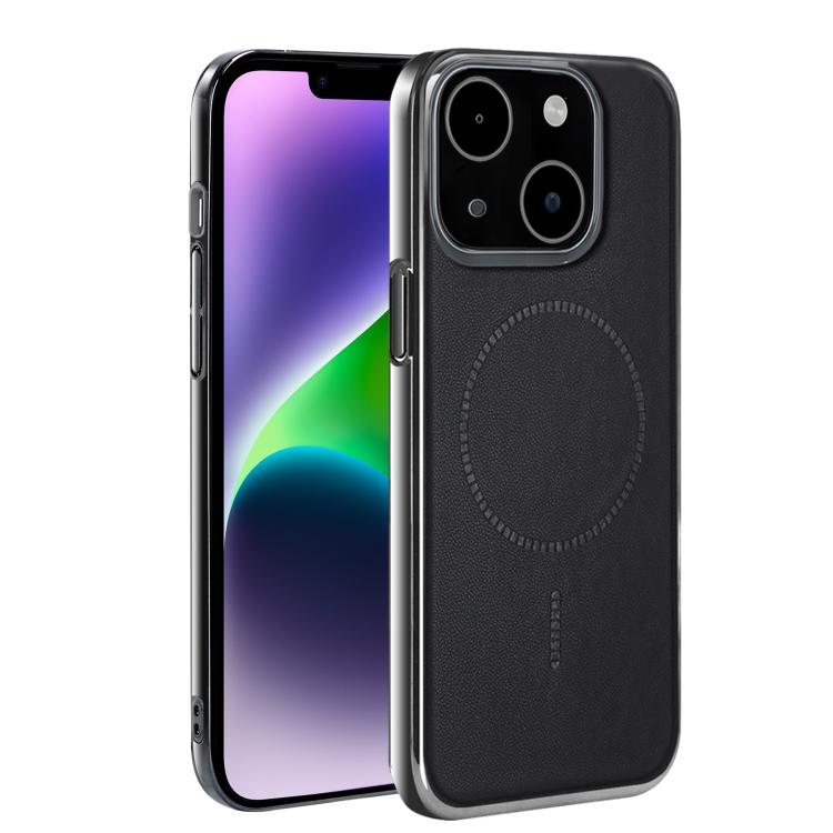 For iPhone 14 Plus Electroplated Magnetic Series Ultra-Thin Shockproof Phone Case
