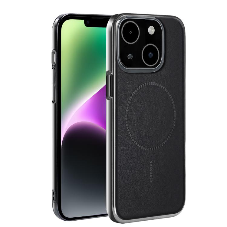 For iPhone 14 Electroplated Magnetic Series Ultra-Thin Shockproof Phone Case