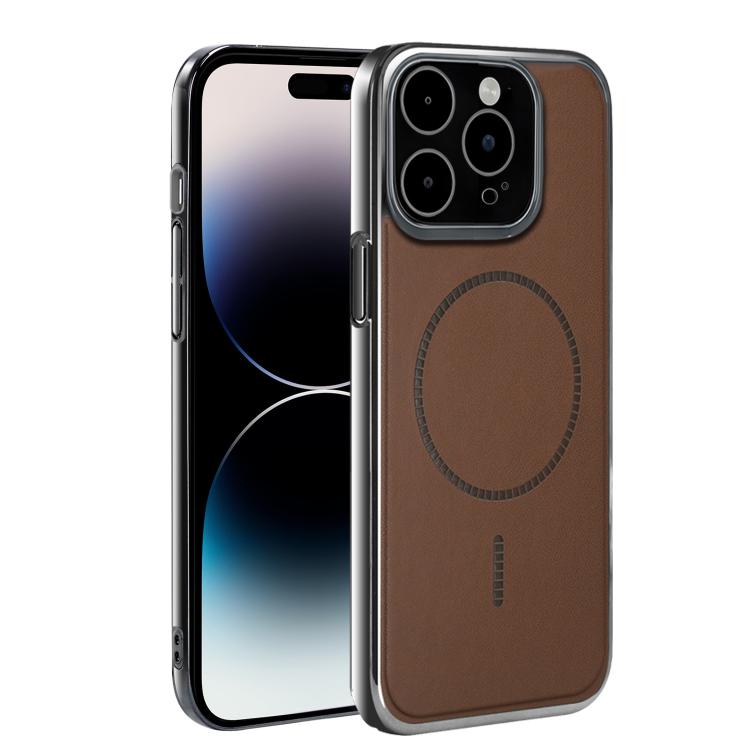For iPhone 14 Pro Electroplated Magnetic Series Ultra-Thin Shockproof Phone Case