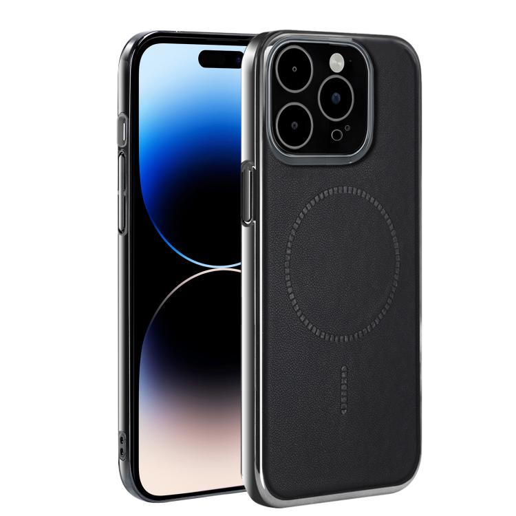 For iPhone 14 Pro Max Electroplated Magnetic Series Ultra-Thin Shockproof Phone Case
