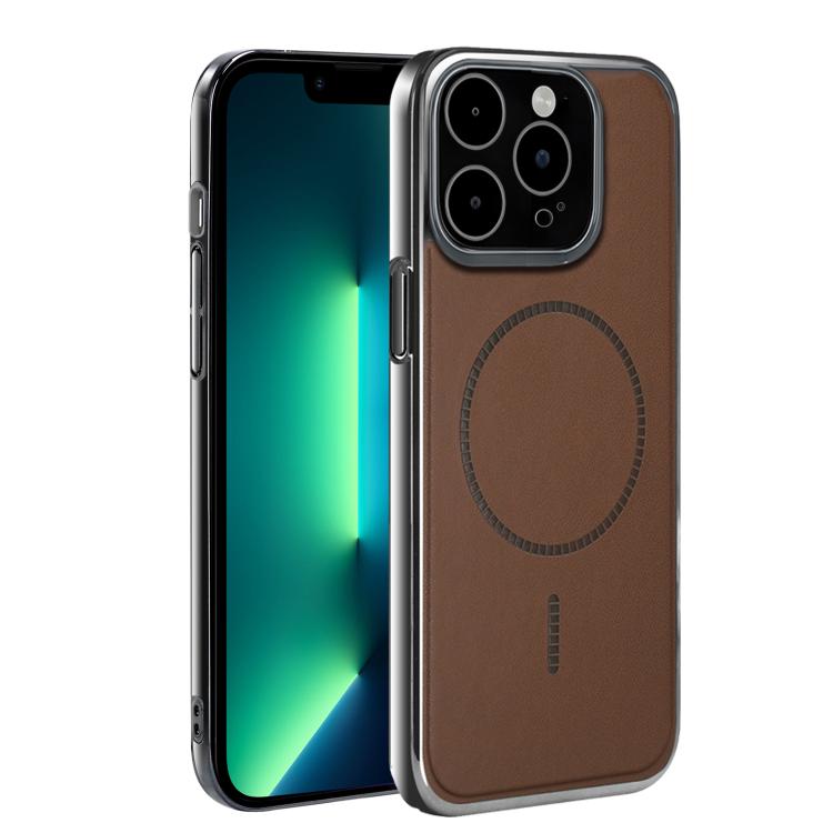 For iPhone 13 Pro Max Electroplated Magnetic Series Ultra-Thin Shockproof Phone Case