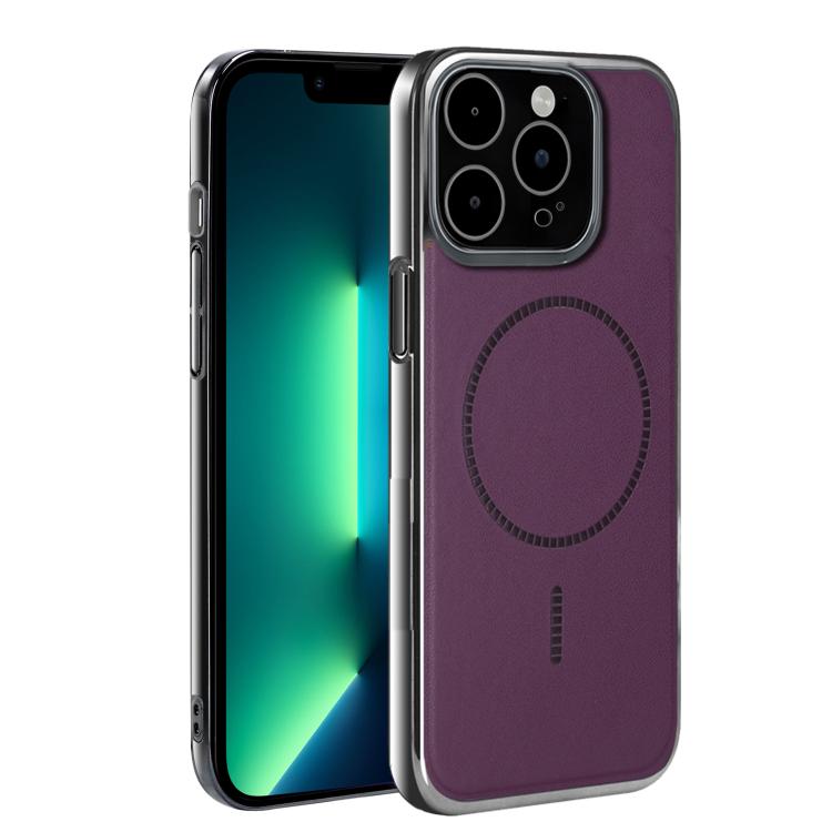For iPhone 13 Pro Max Electroplated Magnetic Series Ultra-Thin Shockproof Phone Case