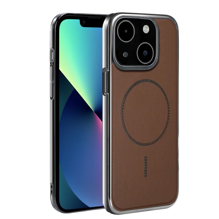 For iPhone 13 Electroplated Magnetic Series Ultra-Thin Shockproof Phone Case