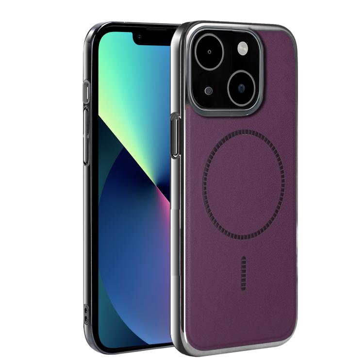 For iPhone 13 Electroplated Magnetic Series Ultra-Thin Shockproof Phone Case