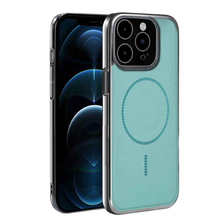 For iPhone 12 Pro Max Electroplated Magnetic Series Ultra-Thin Shockproof Phone Case
