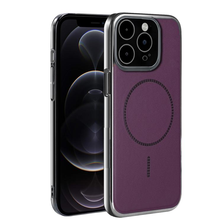 For iPhone 12 Pro Electroplated Magnetic Series Ultra-Thin Shockproof Phone Case