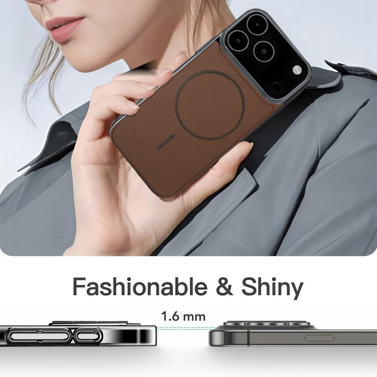 For iPhone 14 Pro Electroplated Magnetic Series Ultra-Thin Shockproof Phone Case
