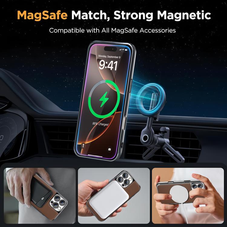For iPhone 14 Pro Electroplated Magnetic Series Ultra-Thin Shockproof Phone Case