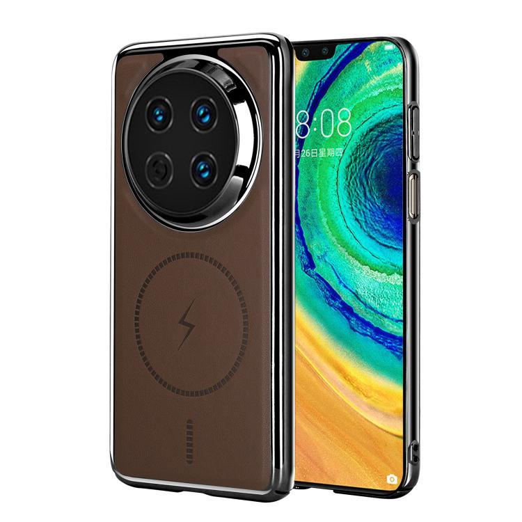 For Huawei Mate 30 Electroplated Magnetic Series Ultra-Thin Shockproof Phone Case