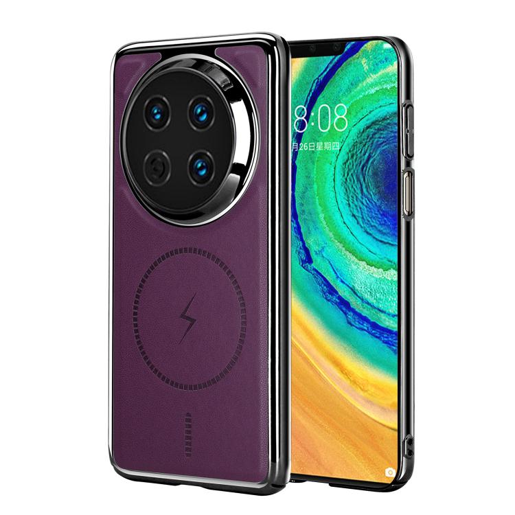 For Huawei Mate 30 Pro Electroplated Magnetic Series Ultra-Thin Shockproof Phone Case