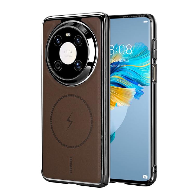 For Huawei Mate 40 Electroplated Magnetic Series Ultra-Thin Shockproof Phone Case